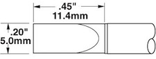 Solder Tip, Smart Heat PowerTips, STTC-165Metcal  